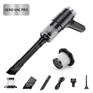 AeroVac Pro™ - Aspiradora Portátil de Mano para Auto y Hogar (4500Pa / 4000mAh)