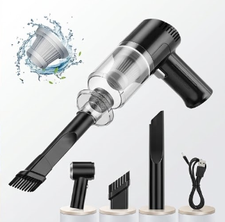 AeroVac Pro™ - Aspiradora Portátil de Mano para Auto y Hogar (4500Pa / 4000mAh)