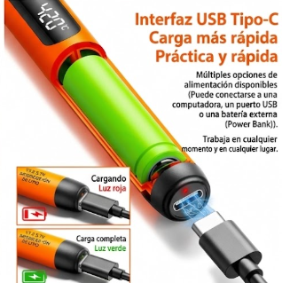 PrecisionPoint™— Kit de soldadura recargable USB